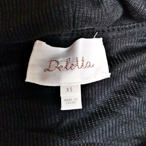 Anthro Deletta Drape Front Cowl Neck Tunic Top - Picture 6 of 9